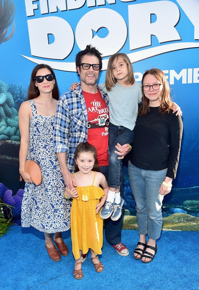 Madison with her new family attending the premier of 'Finding Dory'.